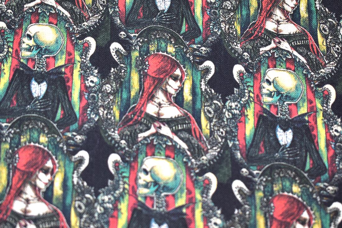 Black Love Hurts Printed 100% Cotton Fabric