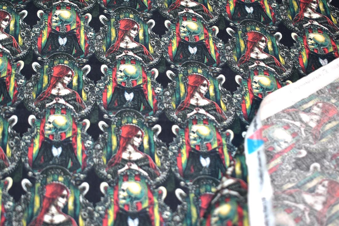 Black Love Hurts Printed 100% Cotton Fabric