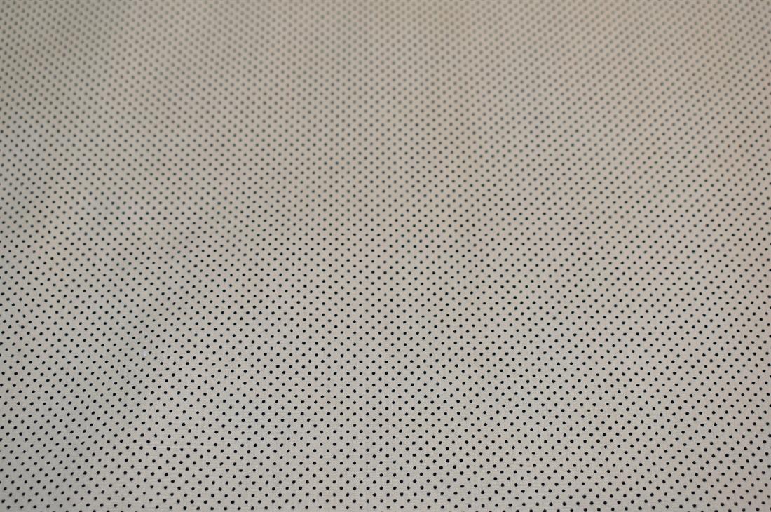 Beige & Black Pin Spots Printed 100% Cotton Poplin