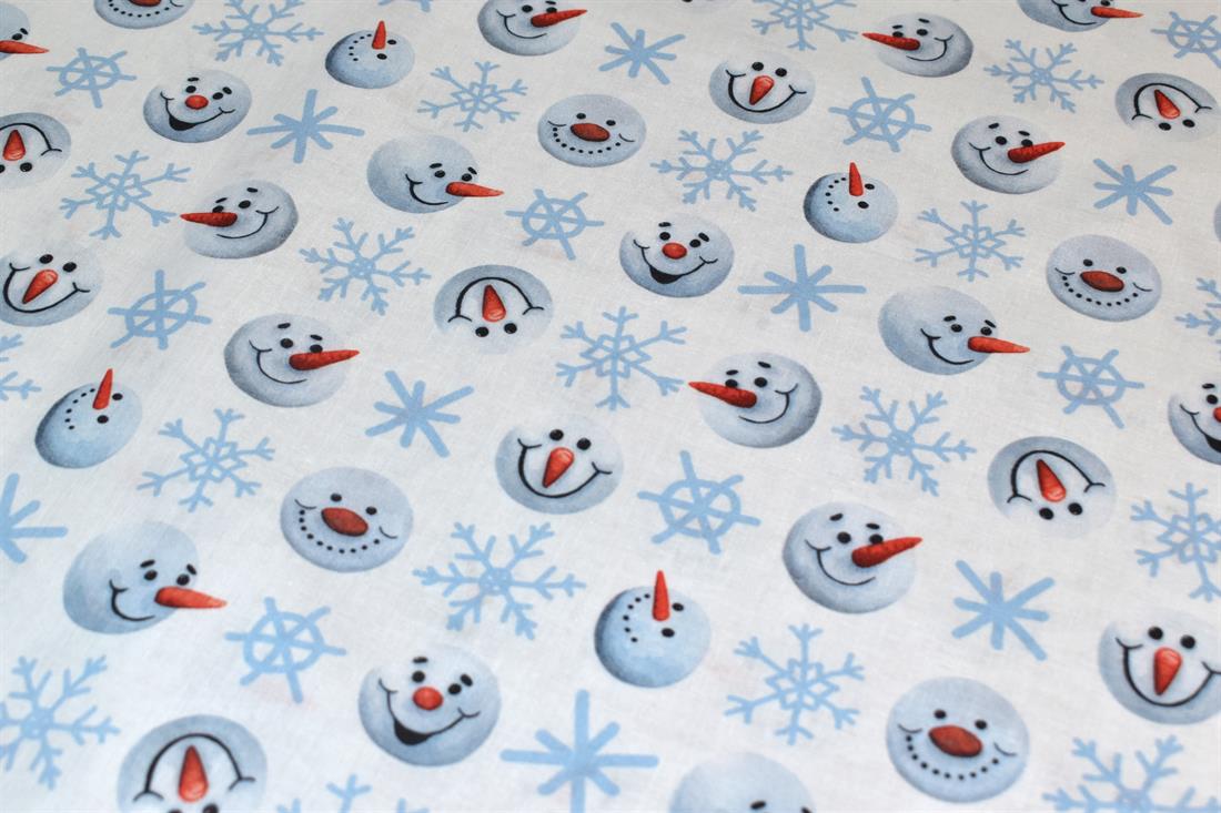 White Little Johnny Printed 100% Cotton Fabric