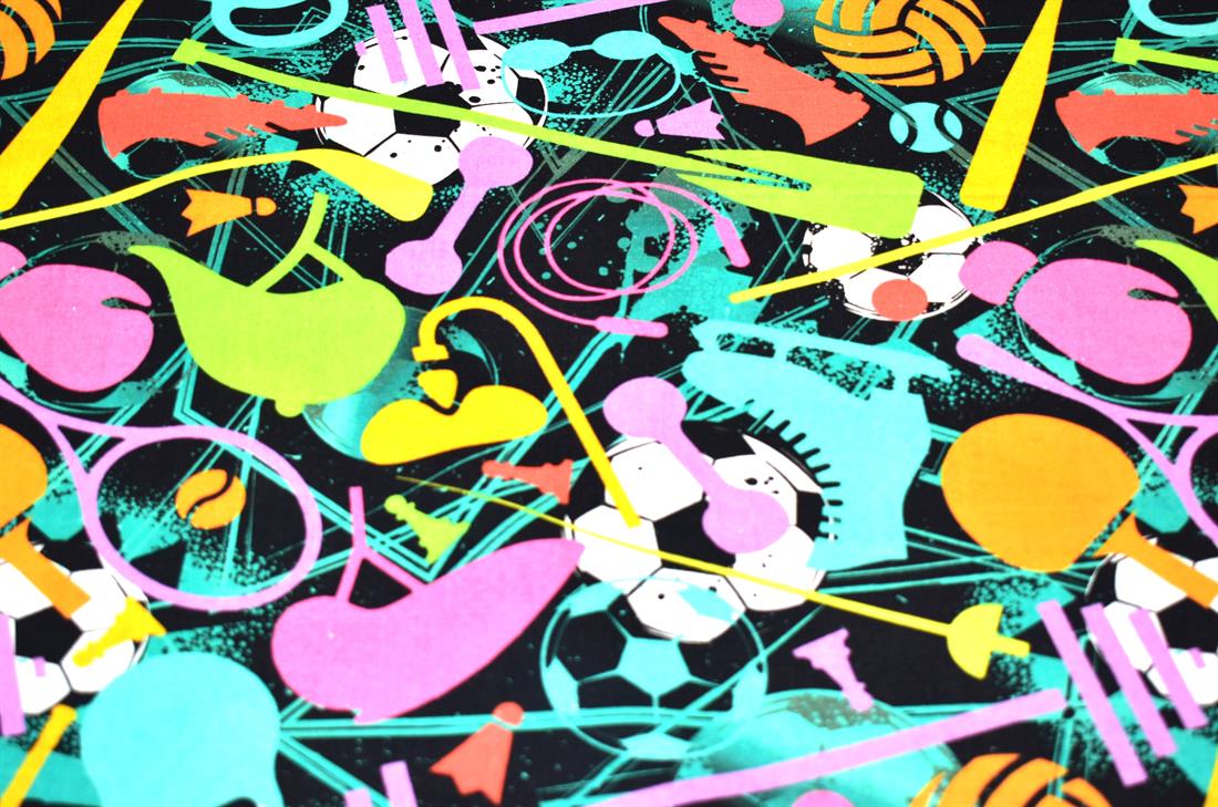 Black Printed Crafty Cottons 100% Fabric