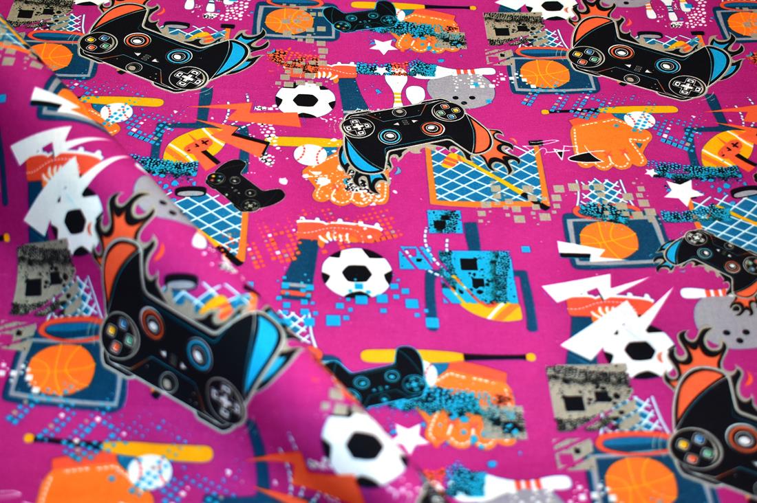 Cream Printed Crafty Cottons 100% Fabric