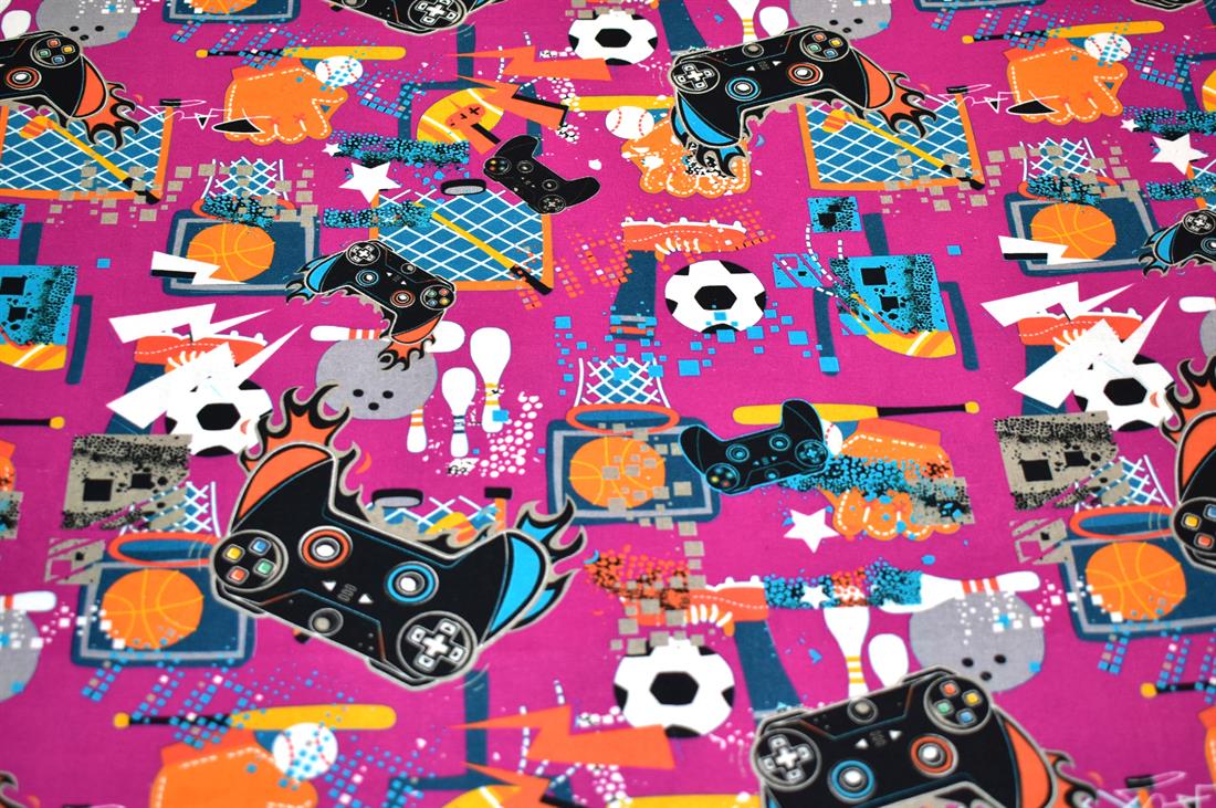 Cream Printed Crafty Cottons 100% Fabric