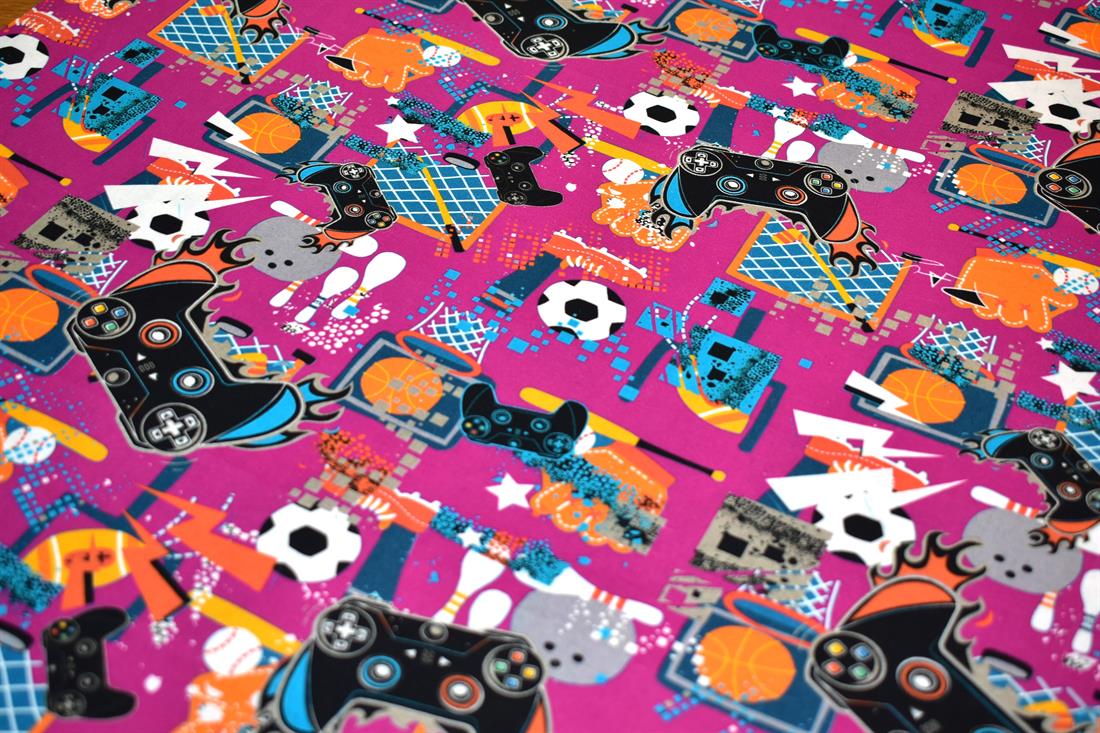 Cream Printed Crafty Cottons 100% Fabric