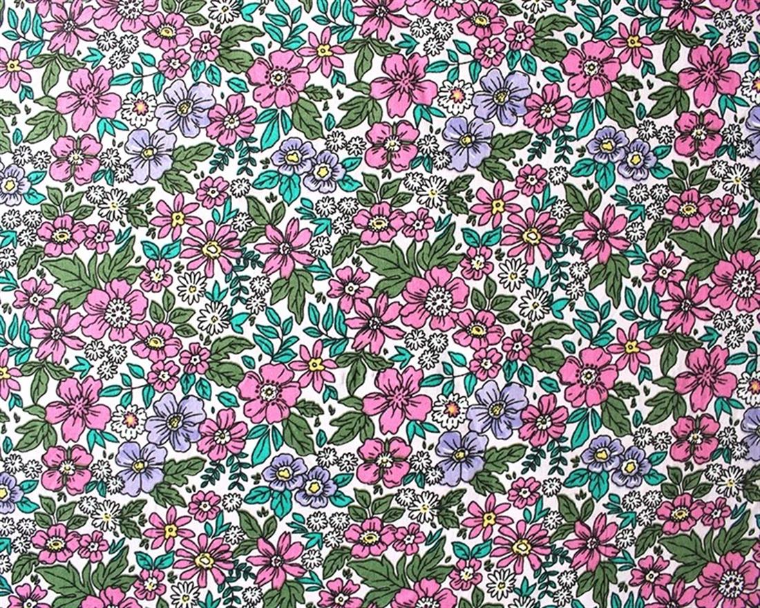 Daisy Flowers Cotton Poplin