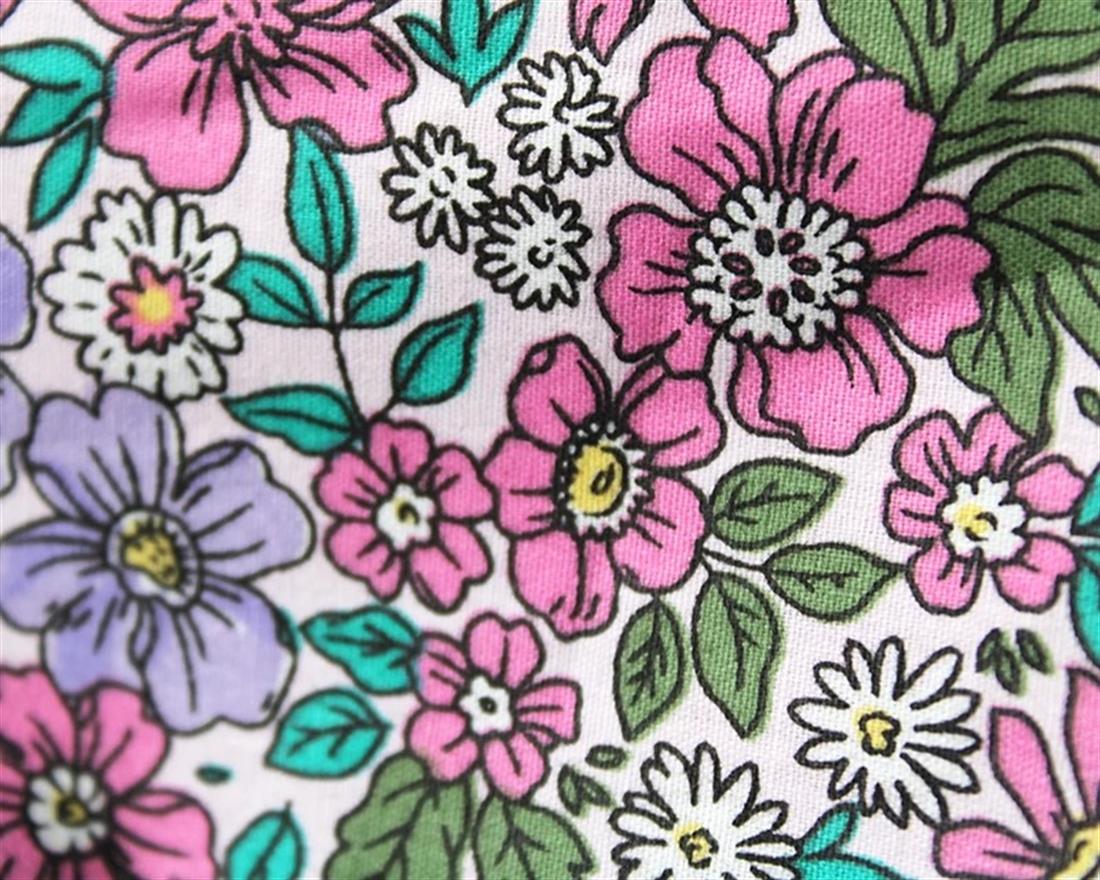 Daisy Flowers Cotton Poplin