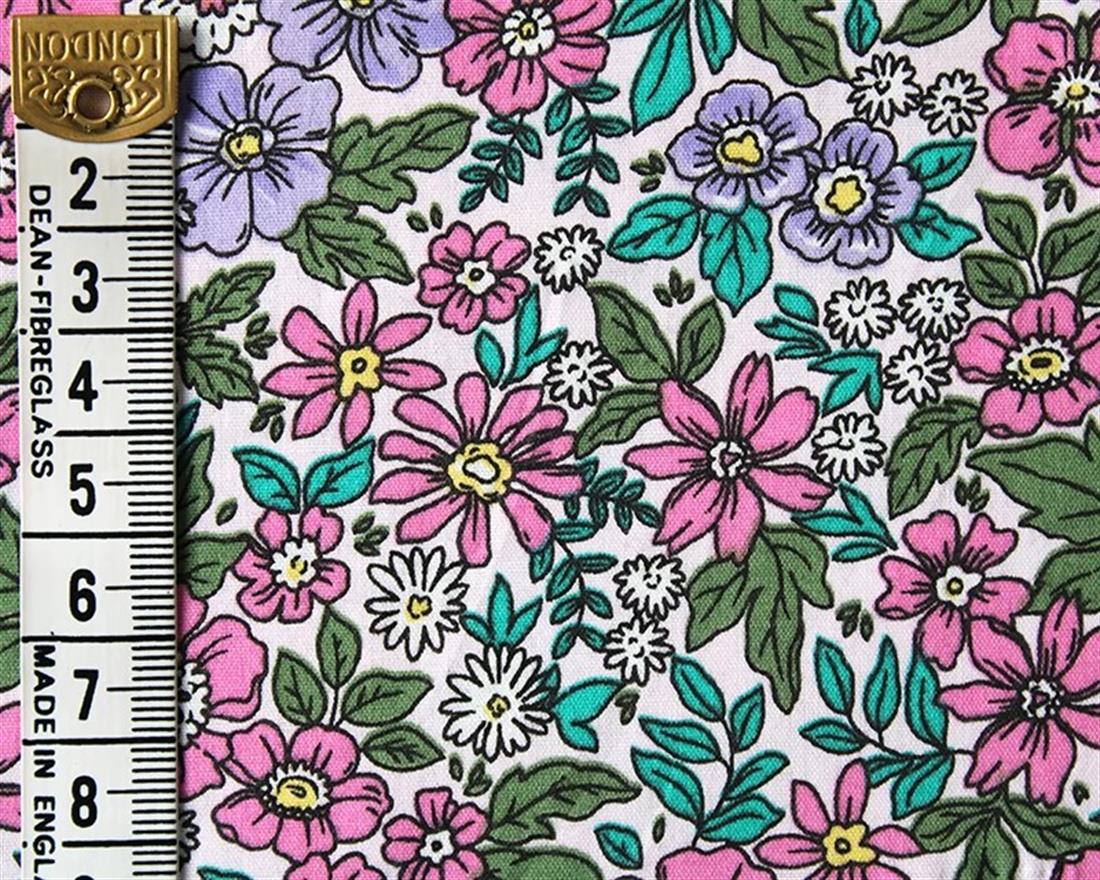 Daisy Flowers Cotton Poplin