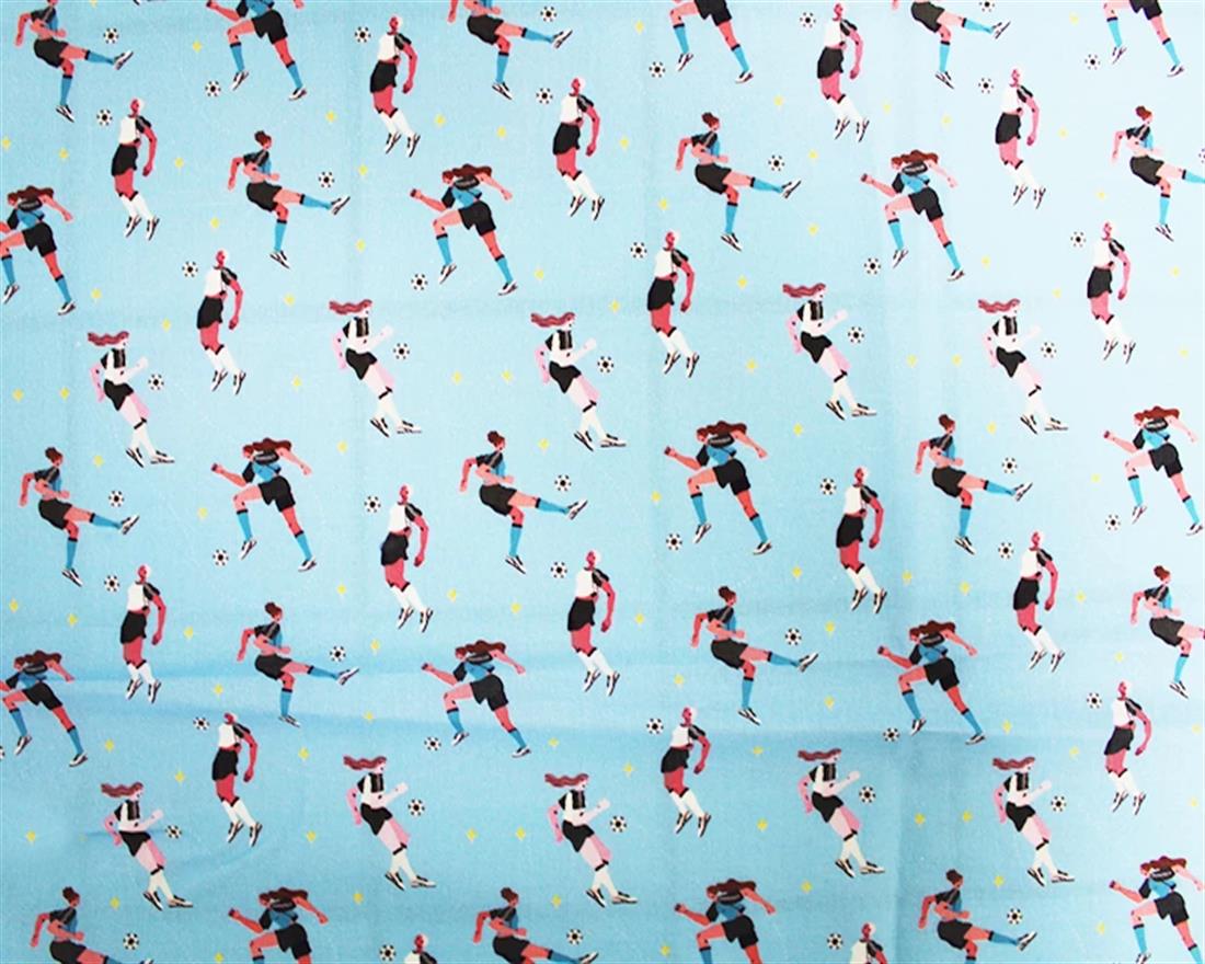 Sky Little Johnny Football Cotton In the Fabrics