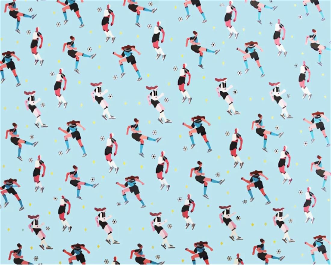 Sky Little Johnny Football Cotton In the Fabrics