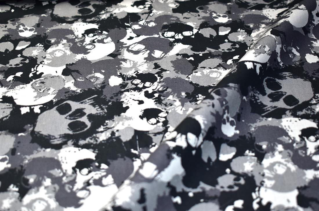 Skull Printed Crafty Cottons Poplin