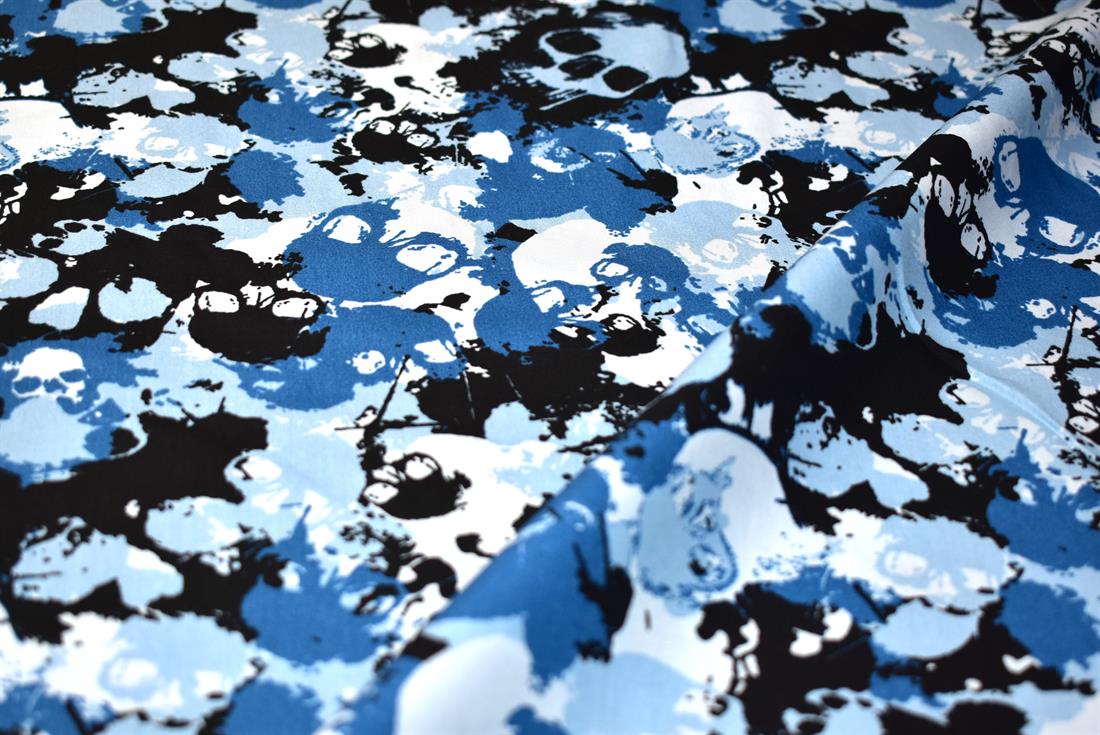 Skull Printed Crafty Cottons Poplin