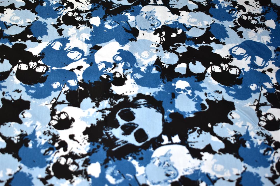 Skull Printed Crafty Cottons Poplin