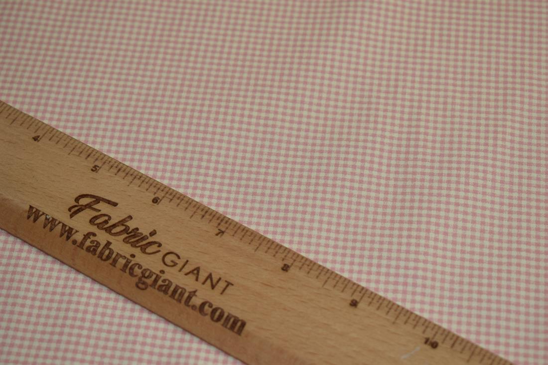 Small Check Print Poplin