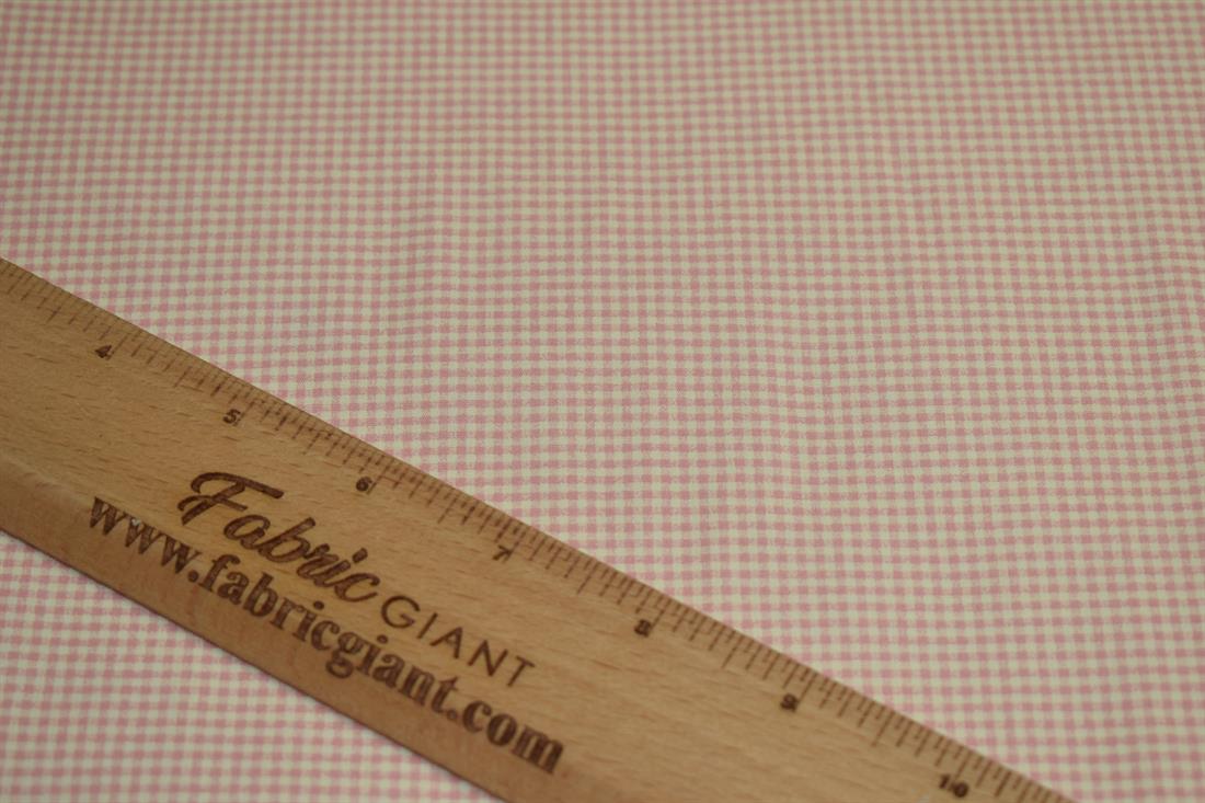 Small Check Print Poplin