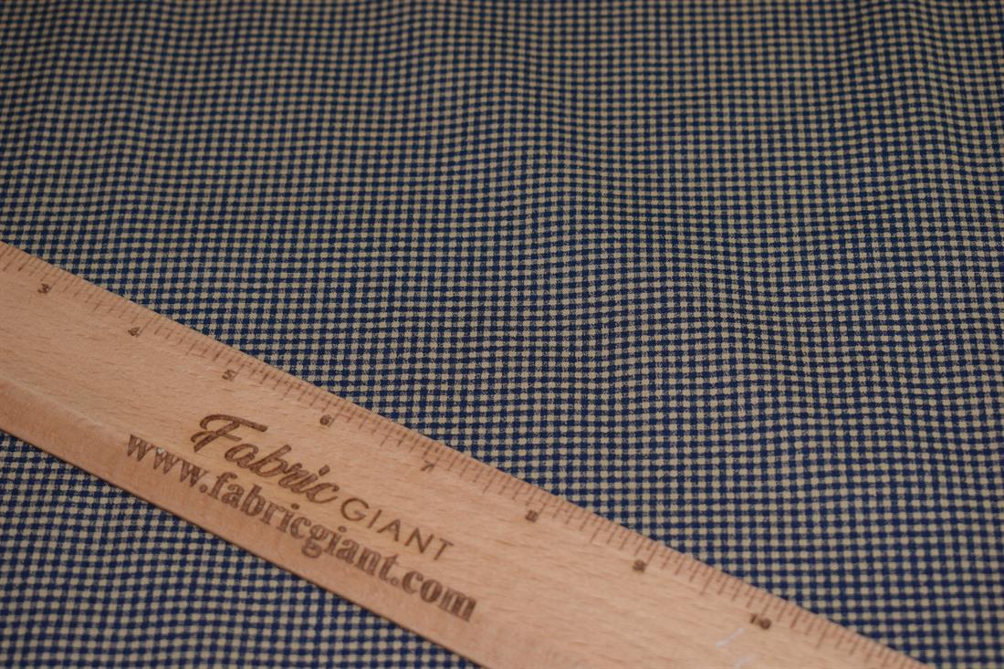 Small Check Print Poplin