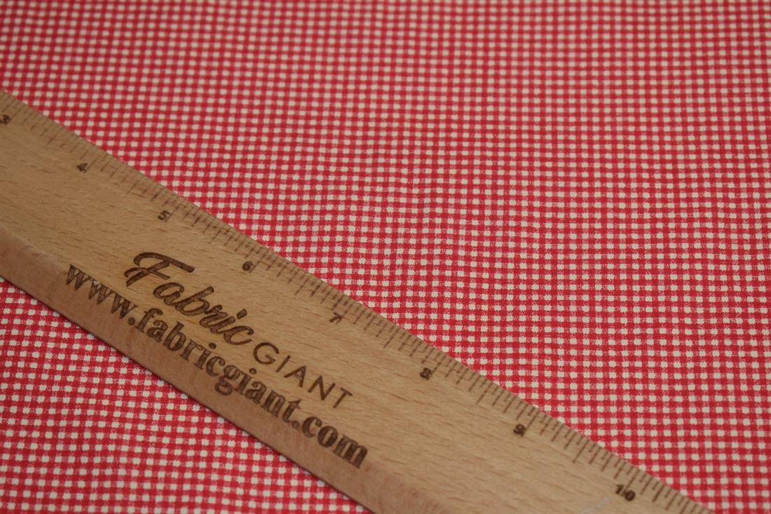 Small Check Print Poplin