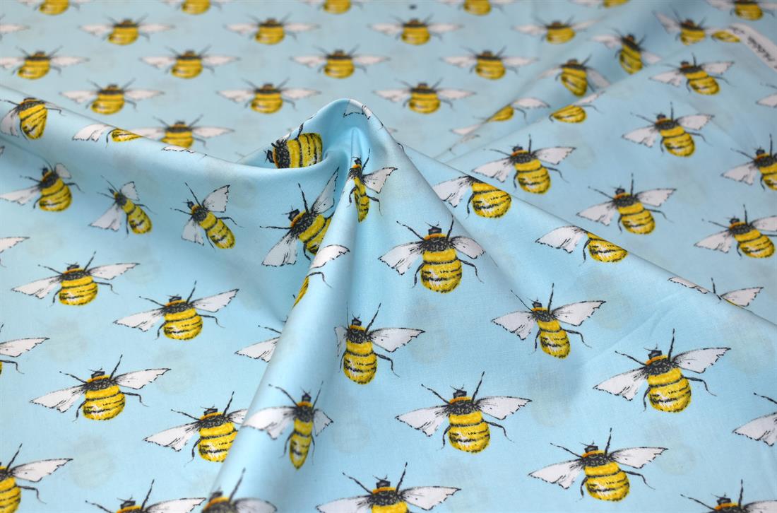 Bees Rose & Hubble Printed Crafty Cottons Poplin