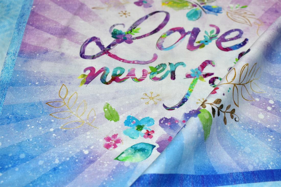 Blue Printed 100% Cotton Fabric