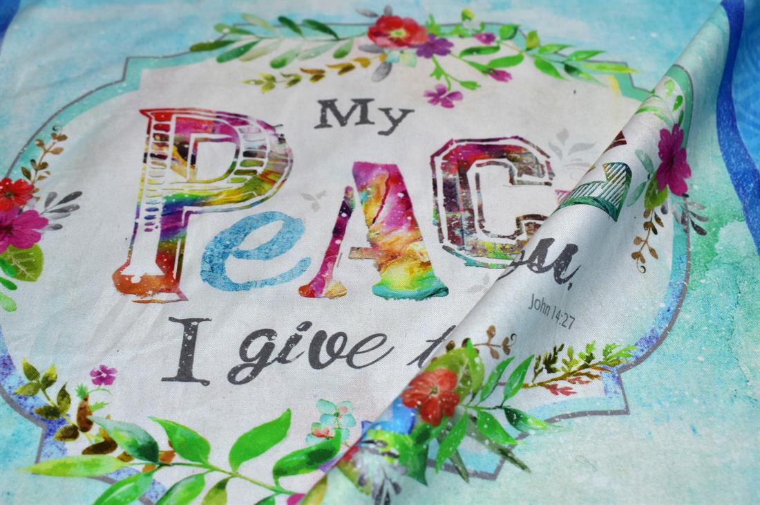Blue Printed 100% Cotton Fabric