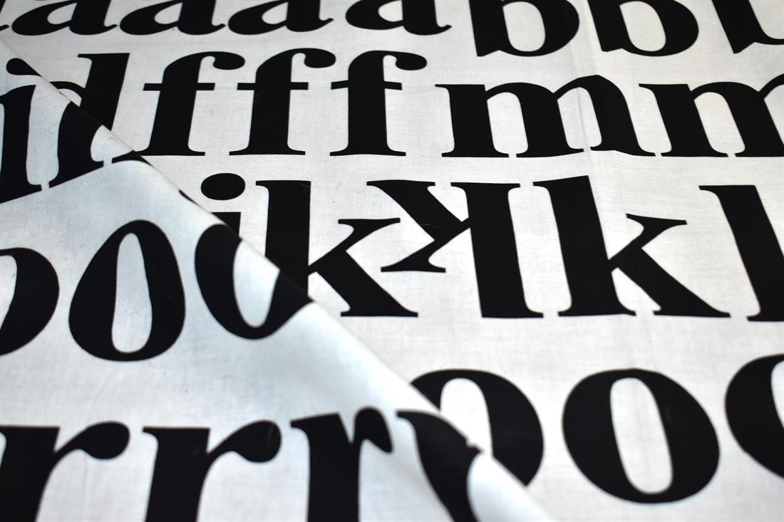 Black & White Printed 100% Cotton Fabric