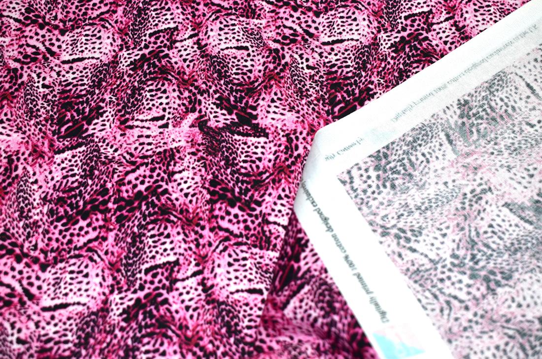 Cerise Animal Skin Printed Crafty Cottons Digital 100% Cotton Fabric