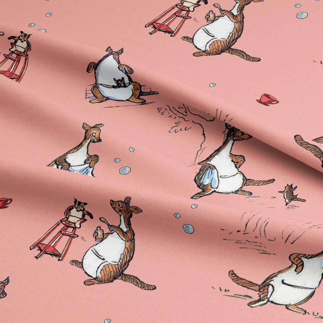 Pink CPR072 Winnie Characteres Kanga and Roo Digitally Printed Crafty…