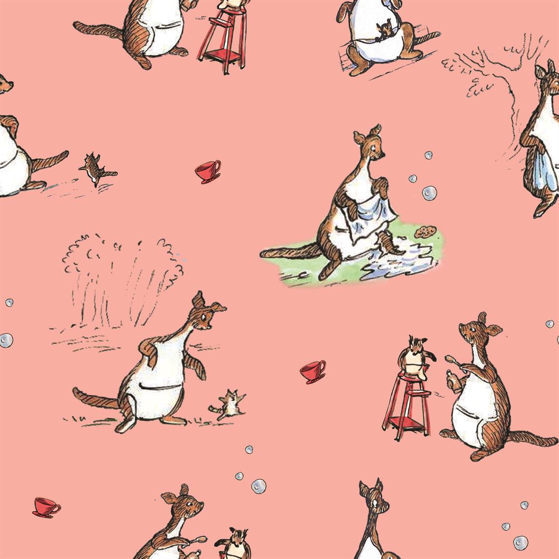 Pink CPR072 Winnie Characteres Kanga and Roo Digitally Printed Crafty…
