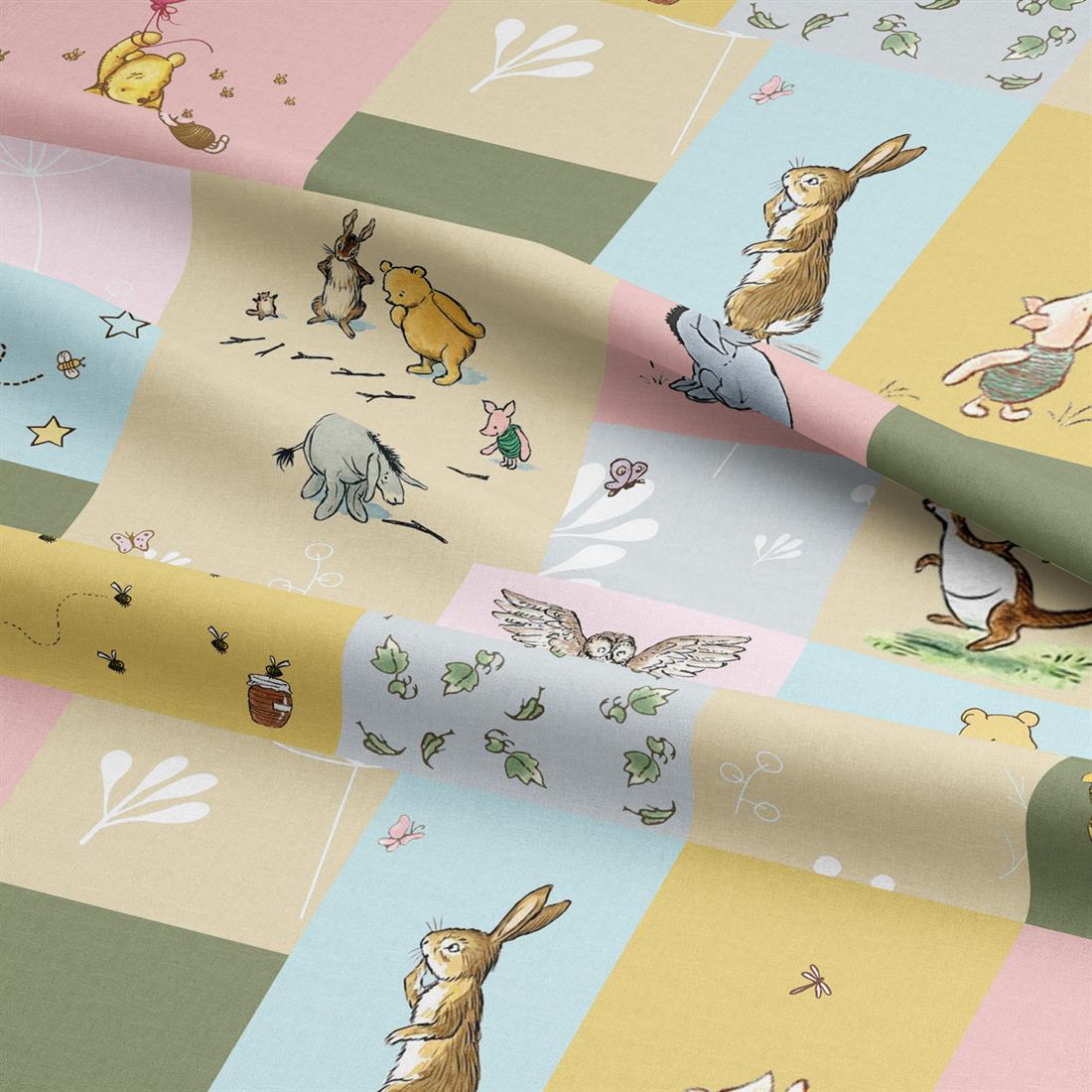 Winnie The Pooh Patchwork Digitally Printed Crafty Cottons Onto a 200…