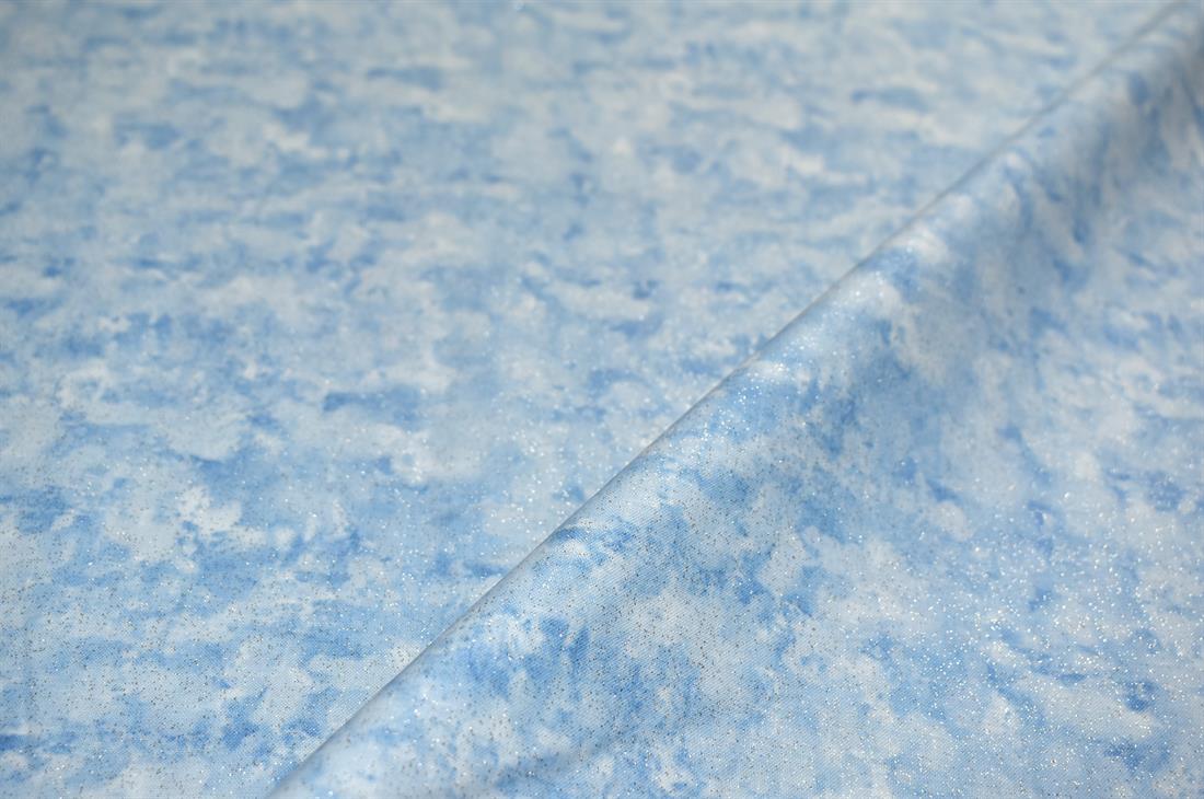 Blue Printed 100% Cotton Fabric
