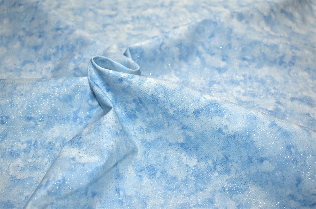 Blue Printed 100% Cotton Fabric