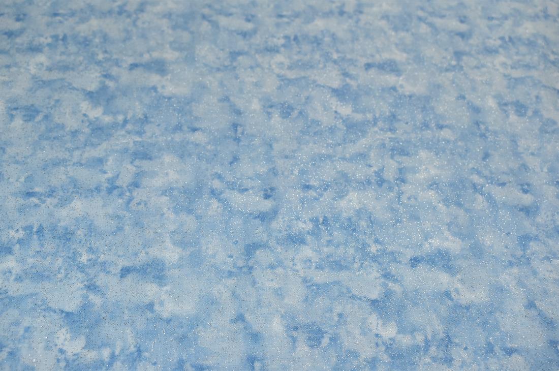 Blue Printed 100% Cotton Fabric