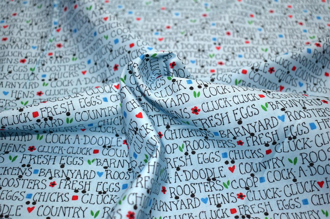 Blue Printed 100% Cotton Fabric