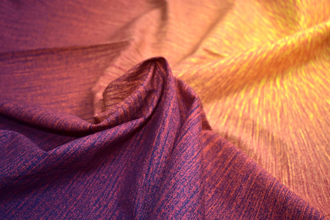 Maroon & Yellow Printed Panel 100% Cotton Fabric