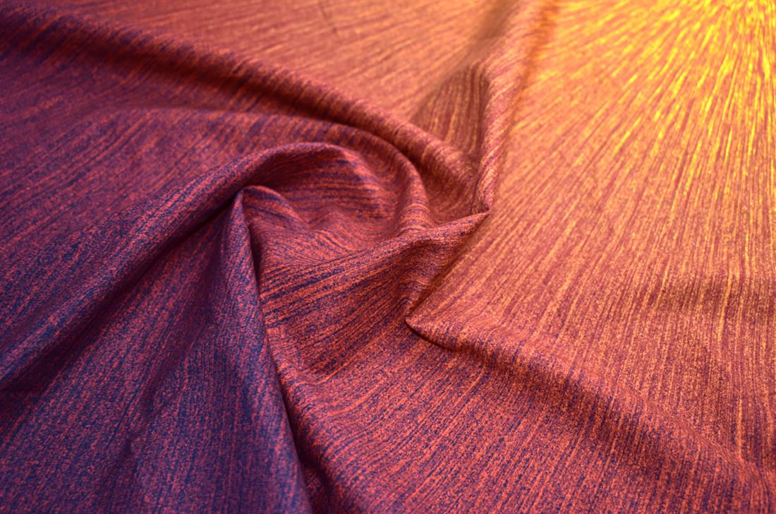 Maroon & Yellow Printed Panel 100% Cotton Fabric
