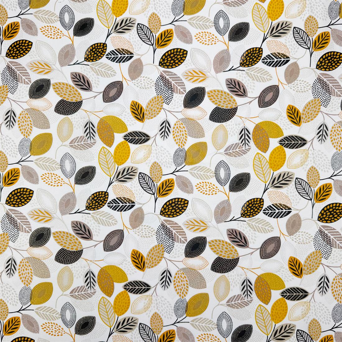 Cream Calavon Printed 100% Cotton Fabric
