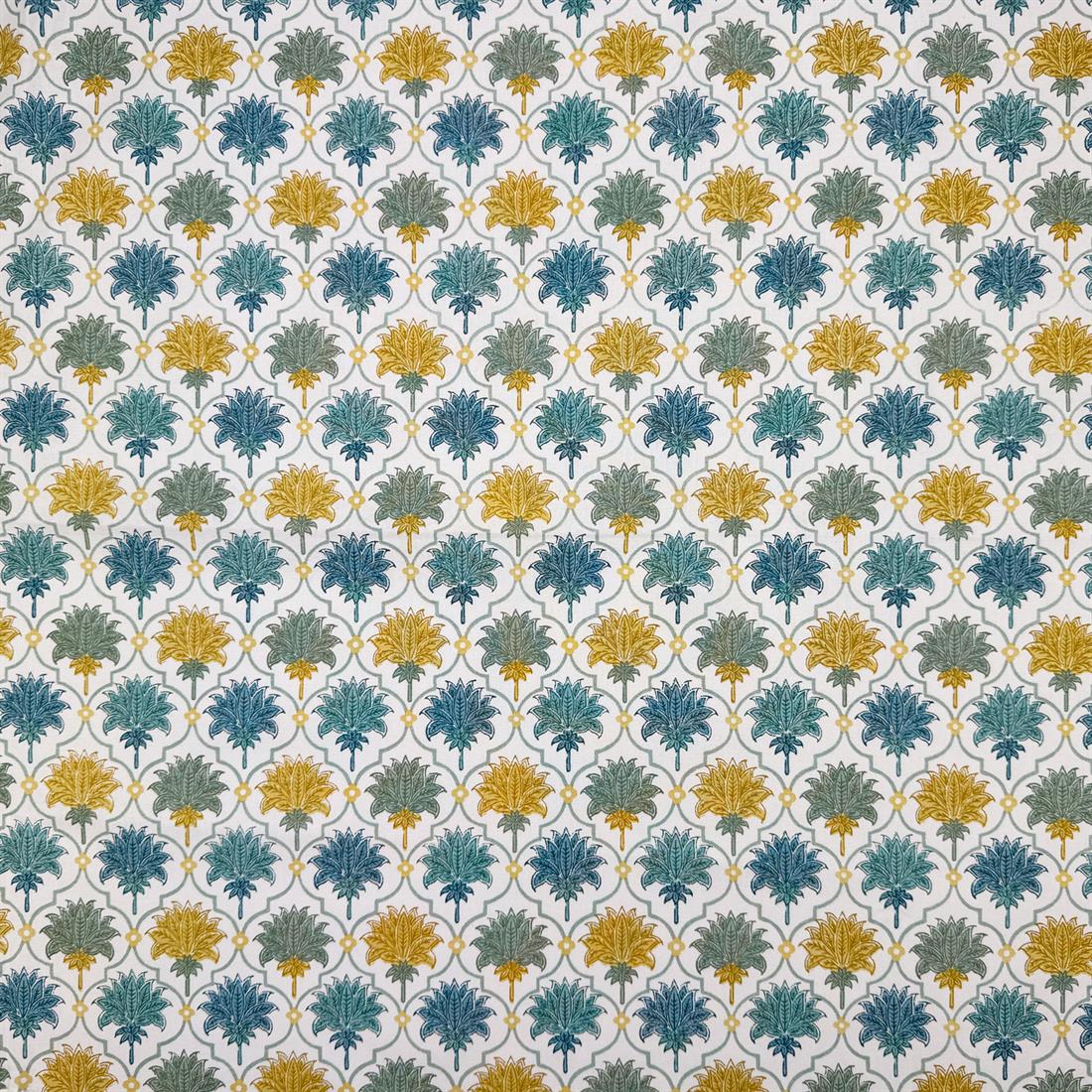 White Elle Printed 100% Cotton Fabric