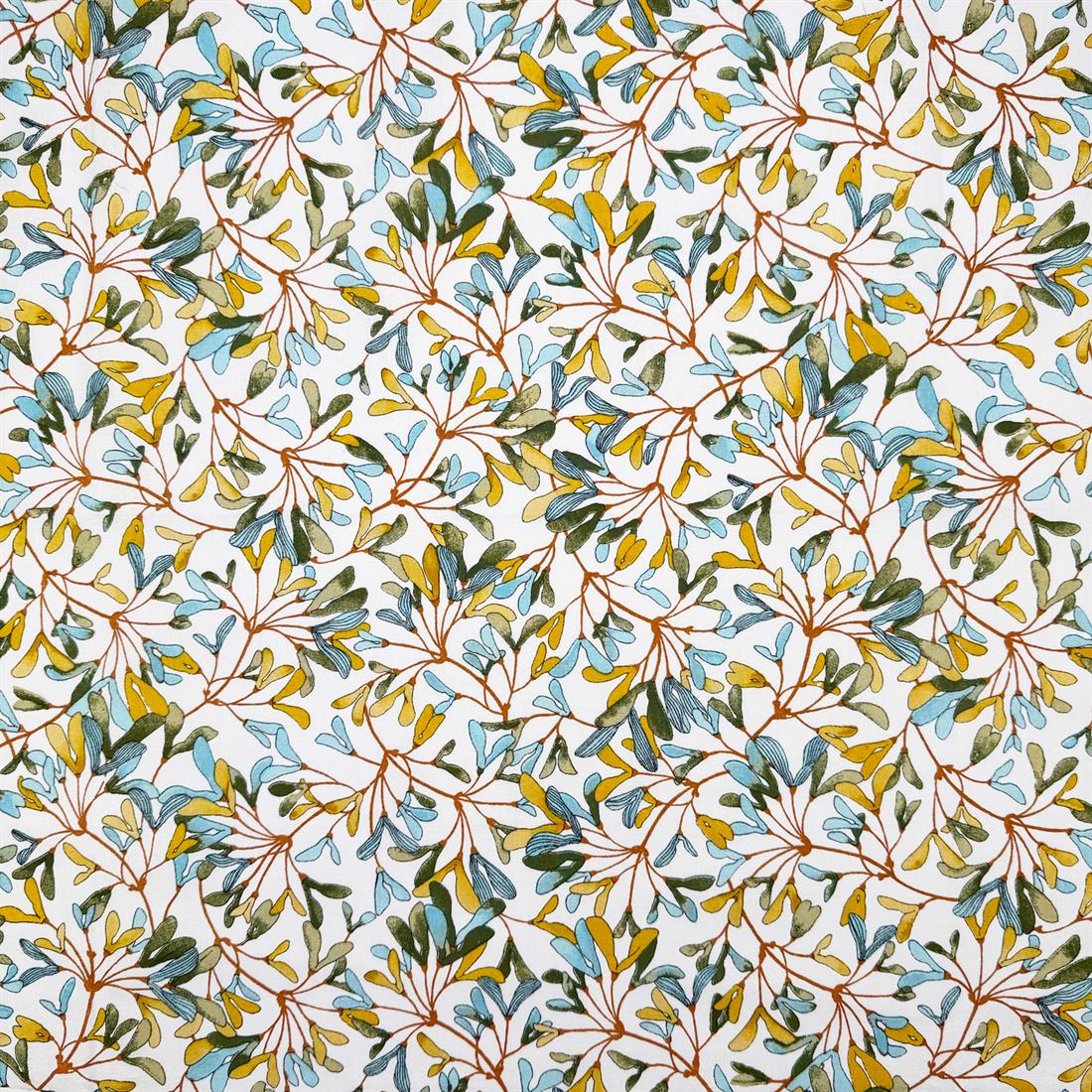 White Isole Printed 100% Cotton Fabric