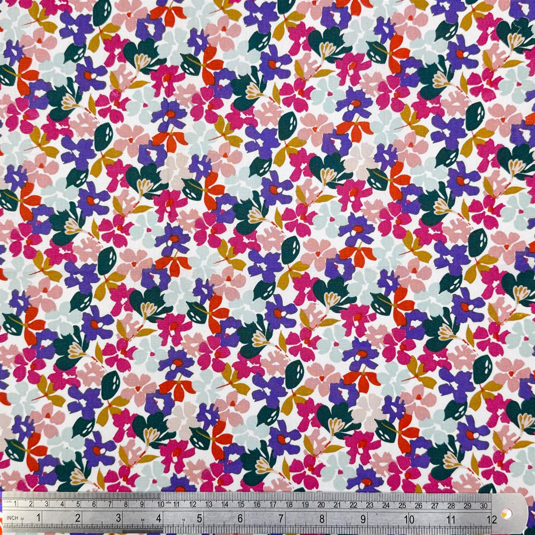 Pink Printed 100% Cotton Fabric