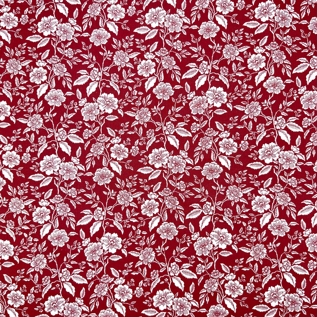 Red Kourou Printed 100% Cotton Fabric