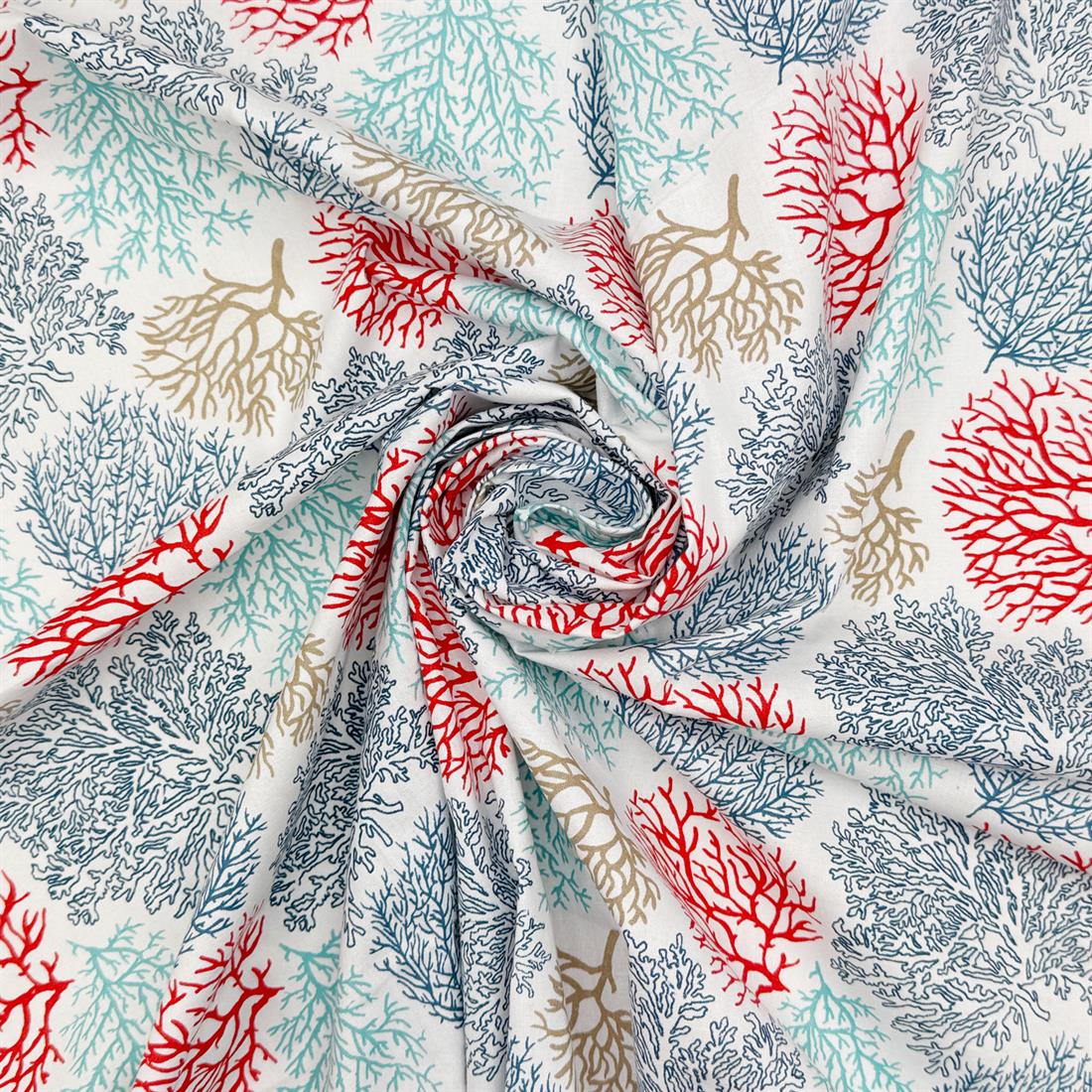 White Nivelle Printed 100% Cotton Fabric