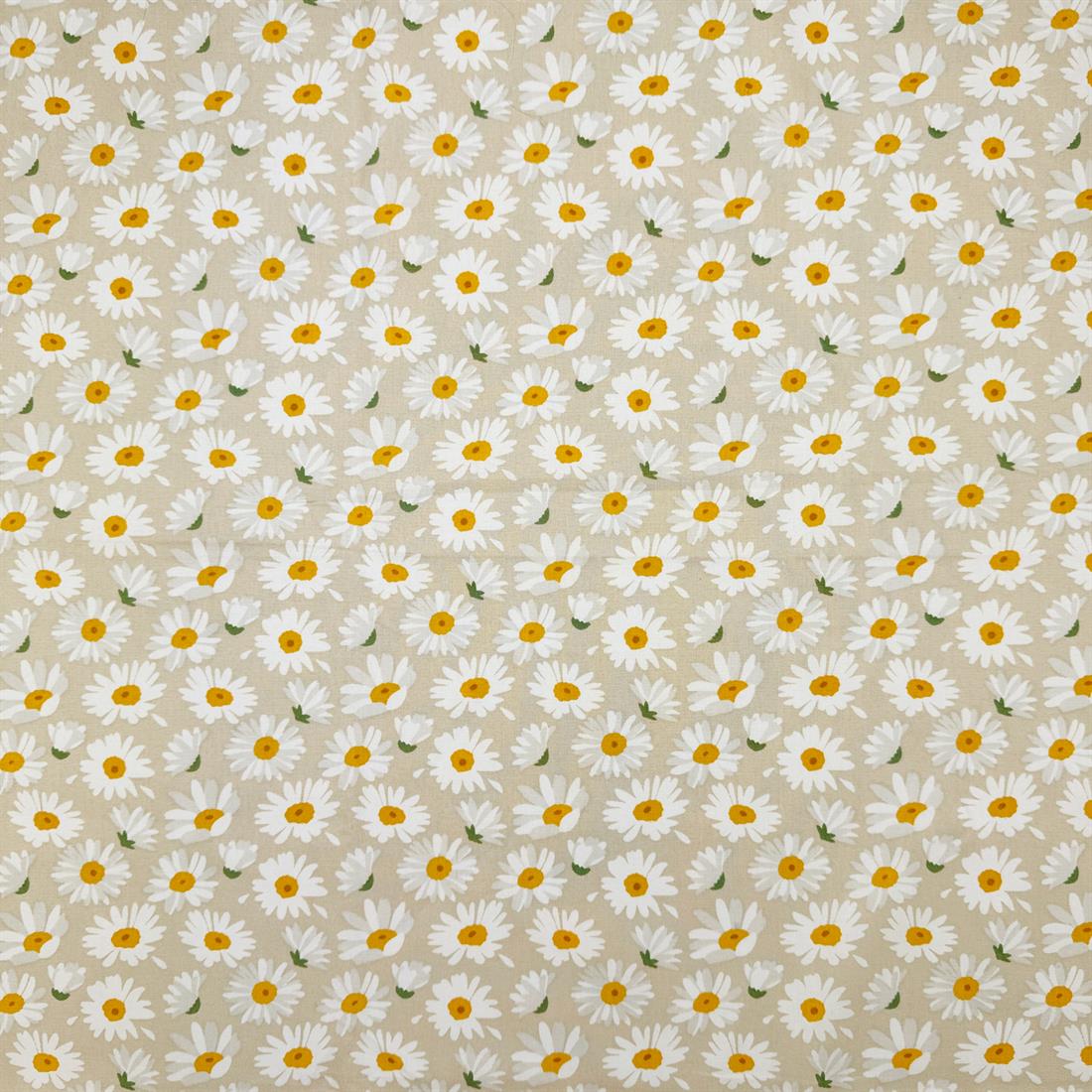 Beige Oxanne Printed 100% Cotton Fabric