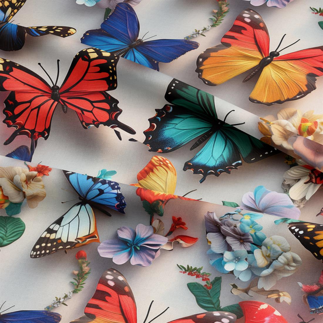 Ivory 3D Butterflies
