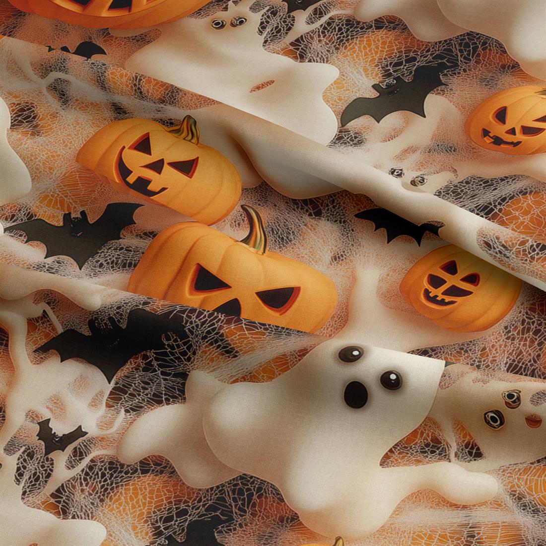 Ivory & Orange 3D Jack O'Lantern