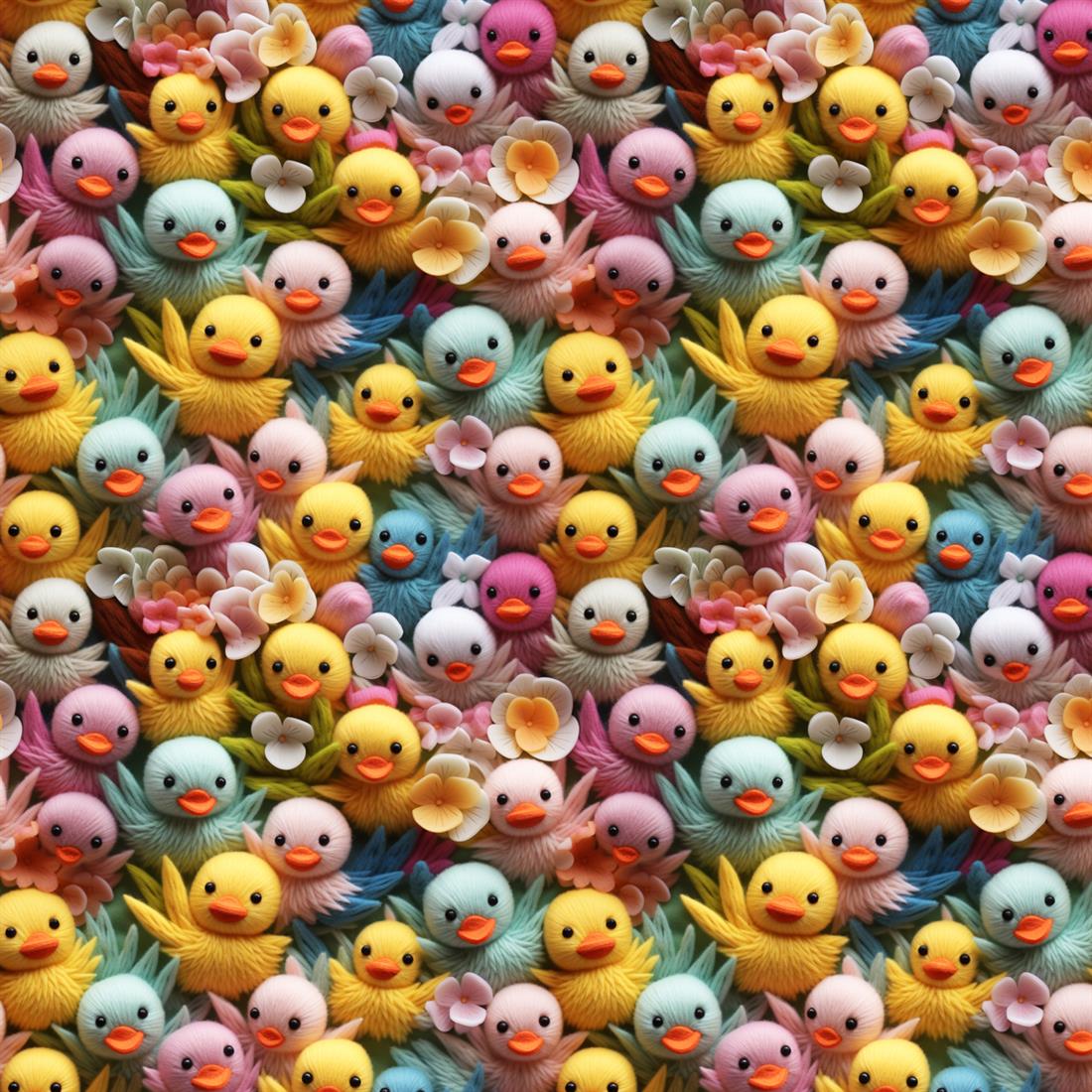 Pink Wool Chicks