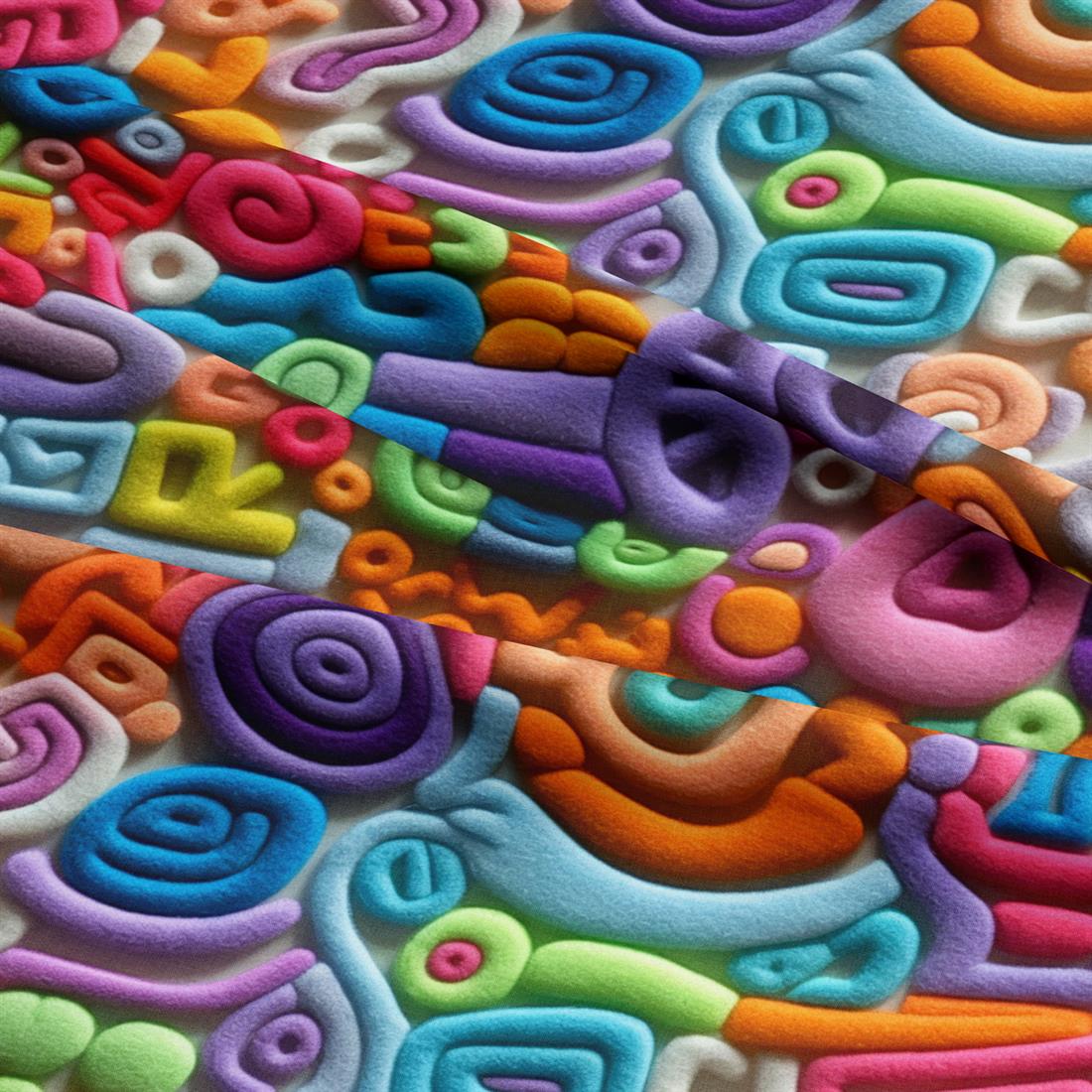Pink Felt Abstract