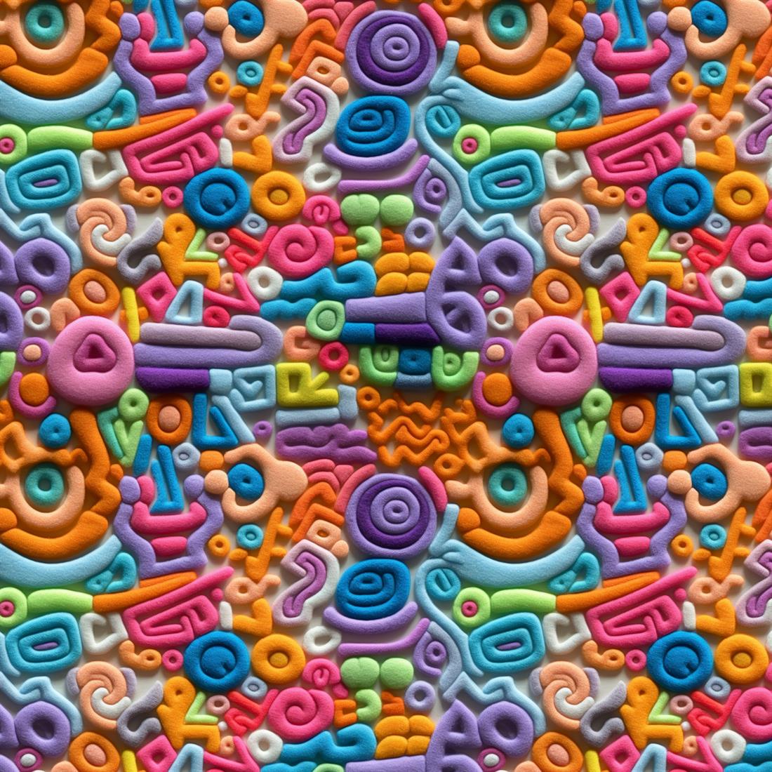 Pink Felt Abstract