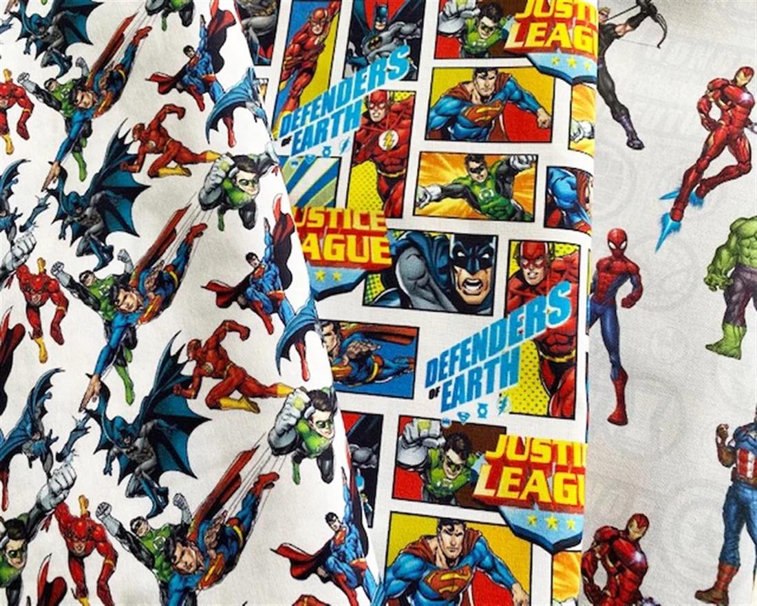 White Little Johnny Justice League Hero CottonPremium Printed 100%…
