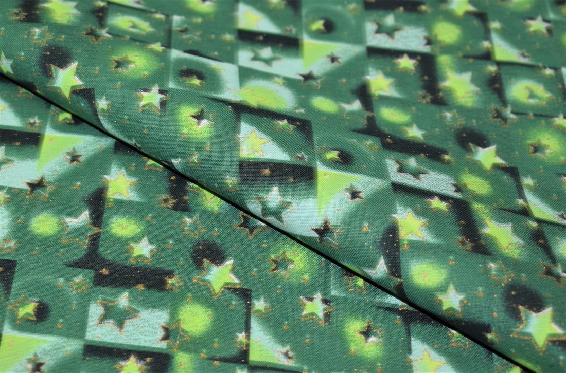 Stars Print Christmas Fabric