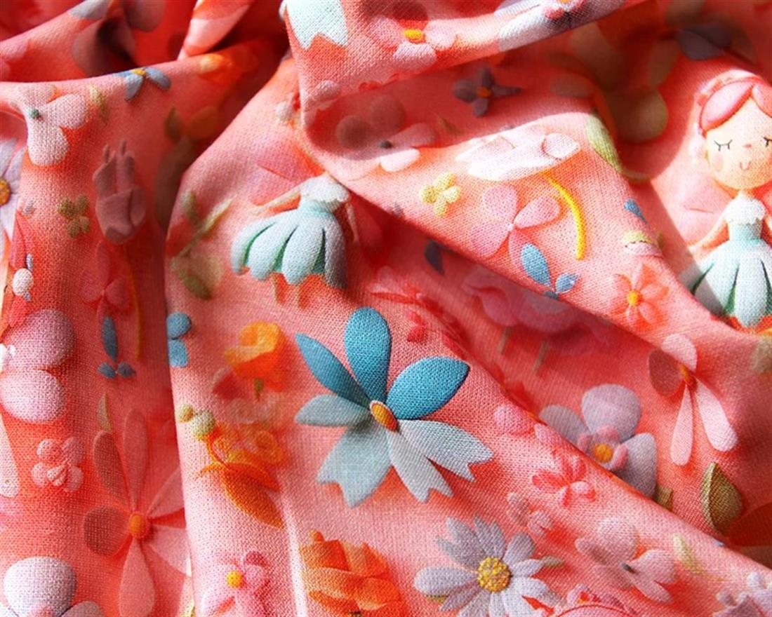Pink Little Johnny Fairy 3D Cotton New Printed