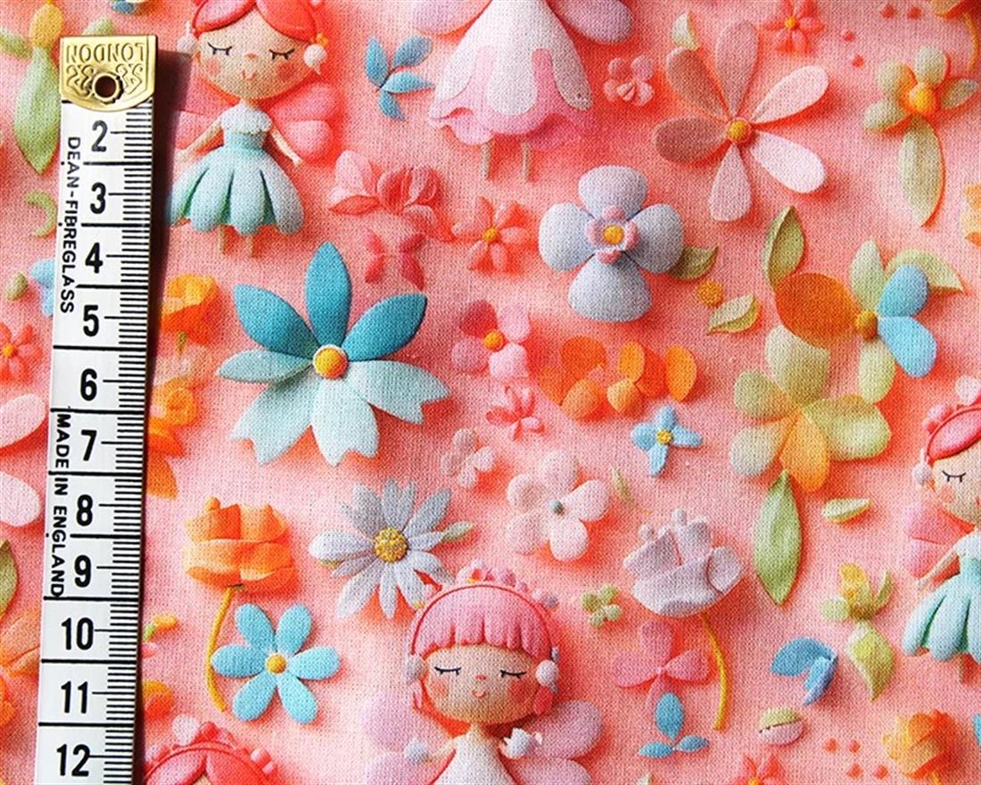 Pink Little Johnny Fairy 3D Cotton New Printed